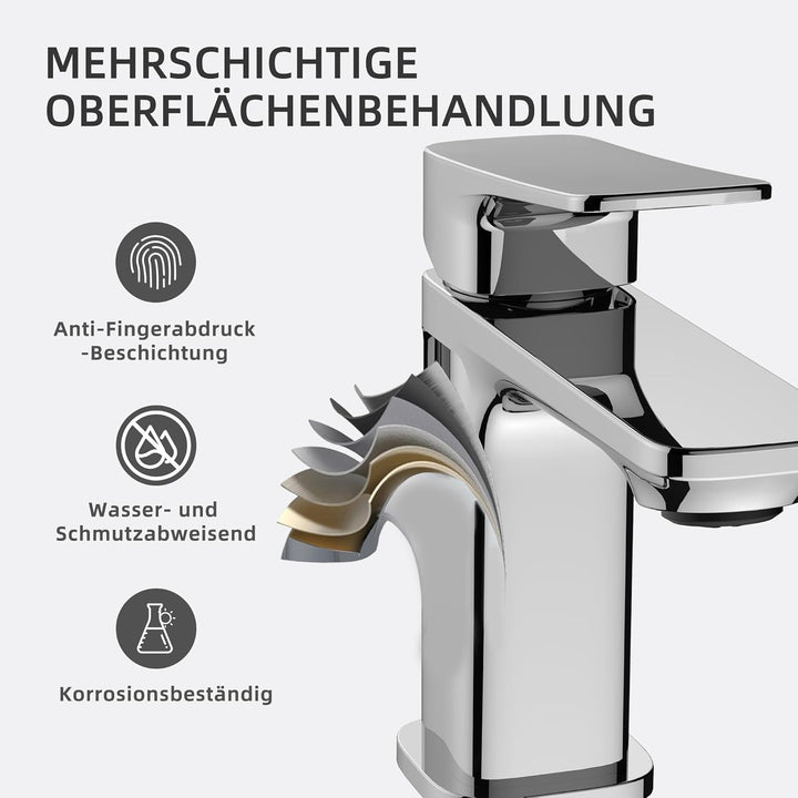 BELZ Waschtischarmaturen Mischbatterie, Moderne Badezimmer Spültischarmatur, Einhebelmischer für Was
