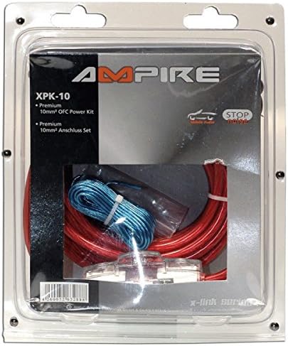AMPIRE XPK10 Verstärker Anschluss Kabelset 10mm² 5 Meter (Premium OFC)