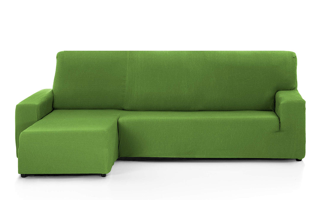 Martina Home - Sofabezug für Chaise Longue, Modell Túnez, modernes Design, Stoff, Grün, 240-280 cm k