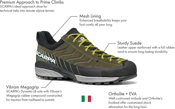 Scarpa Unisex Mescalitobergstiefel 42.5 EU Thyme Green, 42.5 EU Thyme Green