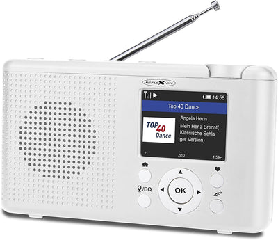 Reflexion TRA-23INT Tragbares DAB- und Internetradio mit Radio und Akku(UKW, DAB, DAB+, RDS, Farbdis