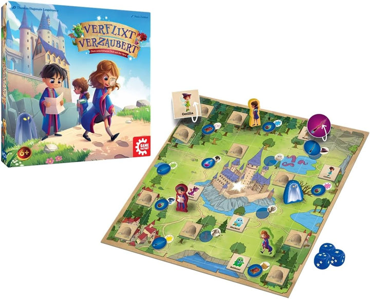 Game Factory 646030 Verflixt Verzaubert, das magische Deduktionsspiel und Würfelspiel für Kinder, ko