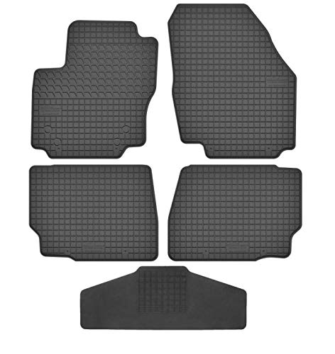 Fussmatten Vorne, Hinten + Tunnel Matte 5er Set für Ford Mondeo MK4 IV 4 2007-2014 Gummi Gummimatten