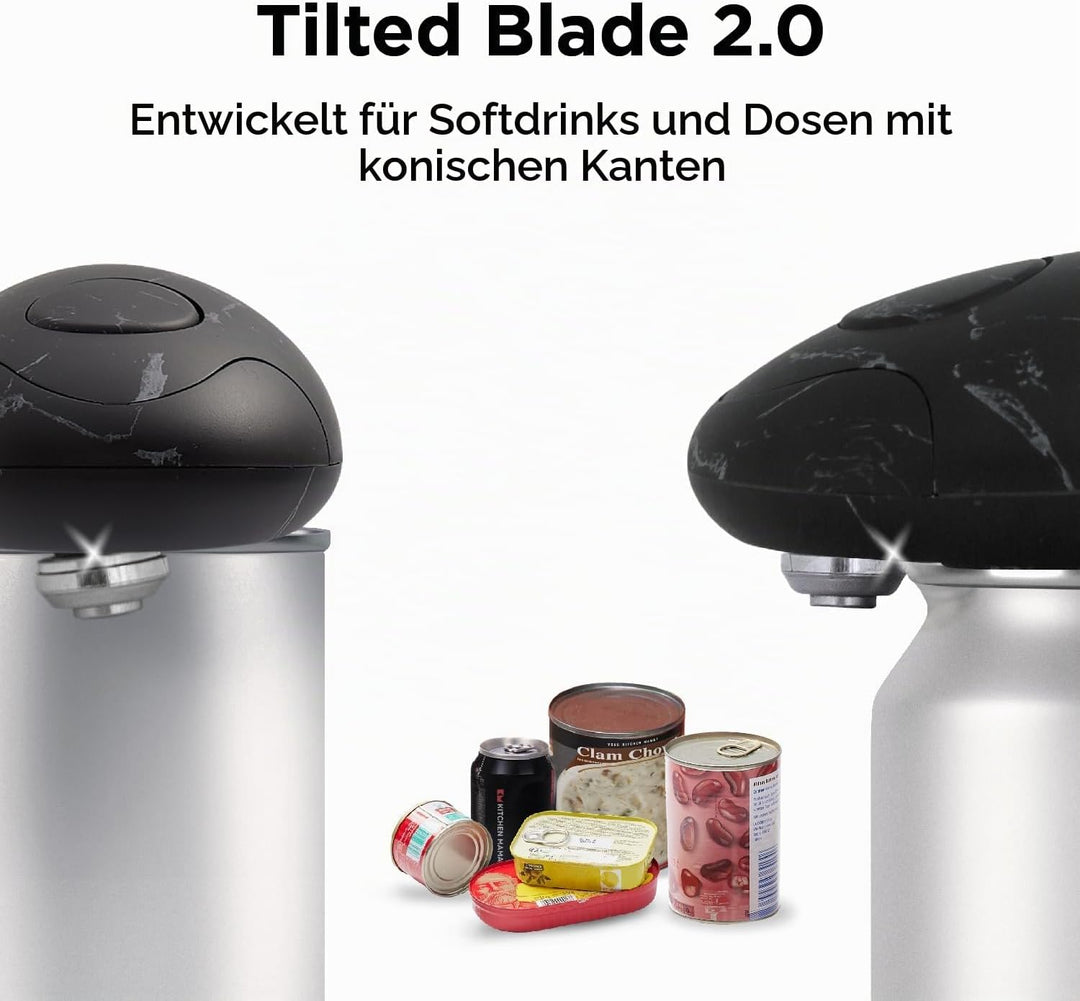 Elektrischer Dosenöffner Auto 2.0 von Kitchen Mama: Optimierte Klinge öffnet nahezu alle Dosen – aut