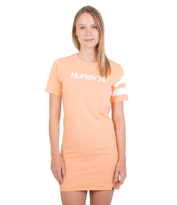 Hurley Damen W Oceancare O&amp;o Tee Dress Lässiges Kleid XS Korallenriff, XS Korallenriff