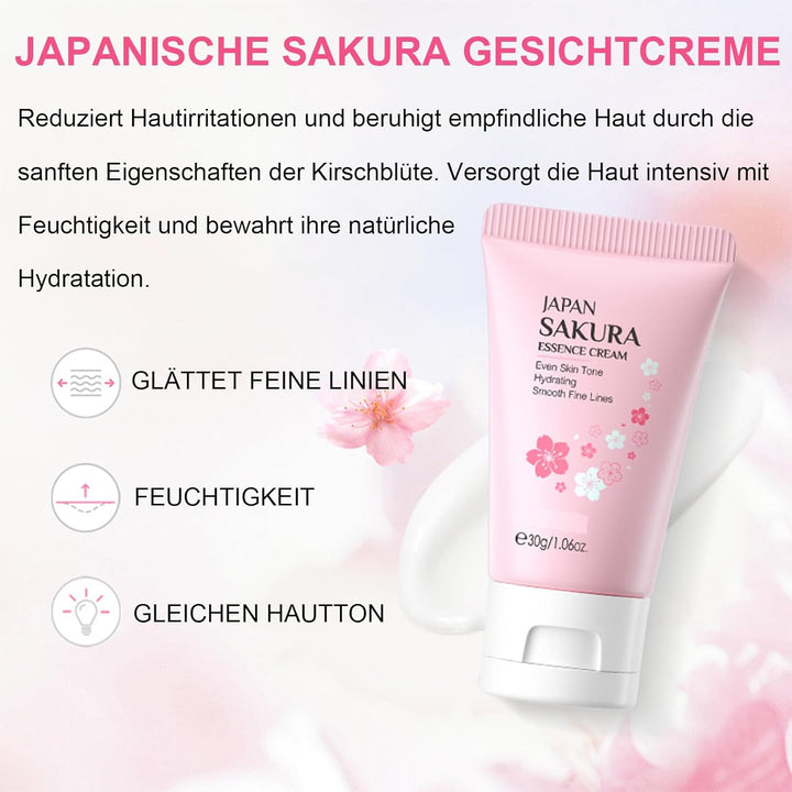 Hautpflege Set für Teenager-Mädchen, Japan Sakura Skincare Set, Anti-aging Gesichtspflege Set, Tägli