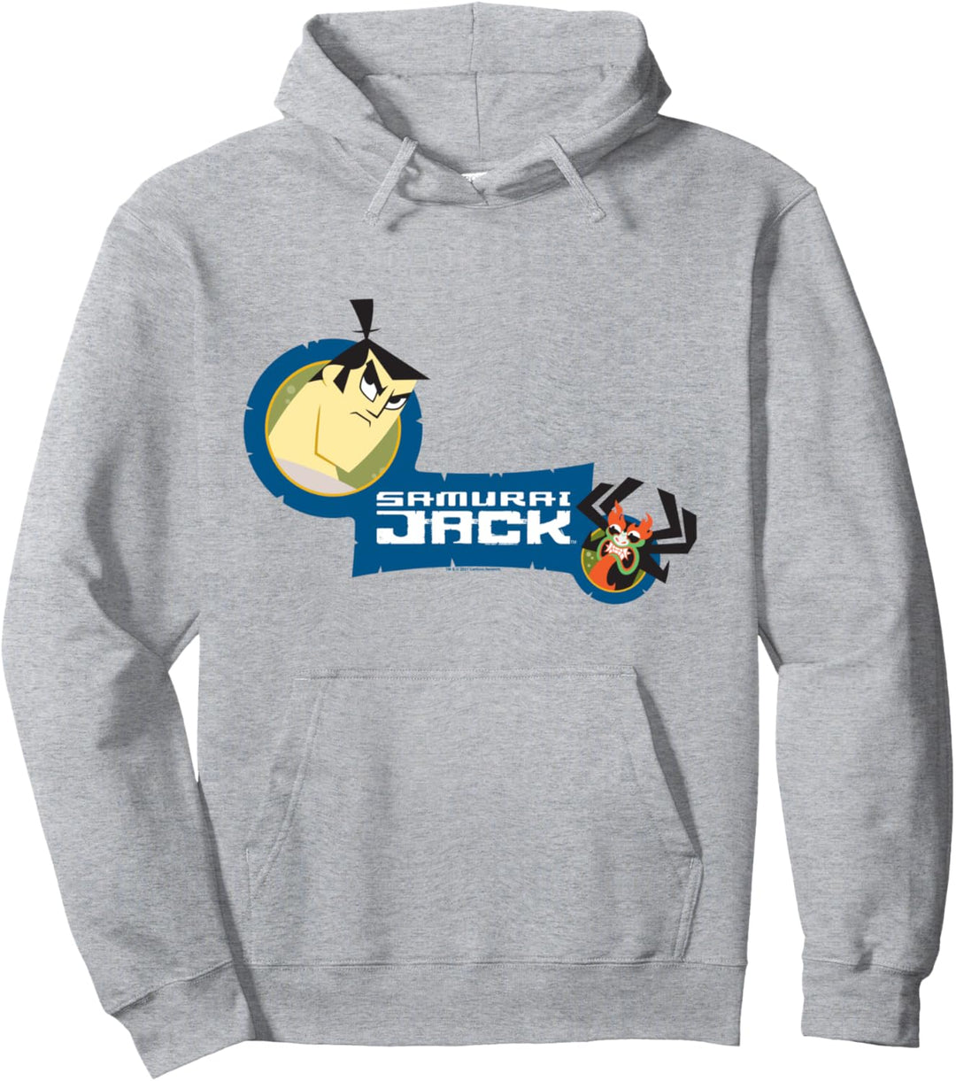 Samurai Jack Samurai Jack & Aku Blue Pullover Hoodie