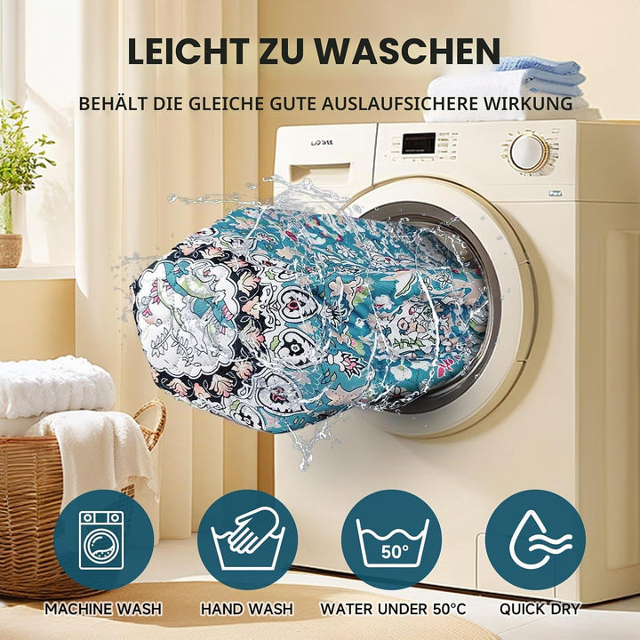 Washable Pee Pads for Dogs 2 Pack, 45 x 60cm Waterproof Non-Slip Reusable Puppy Pad with Fast Absorb