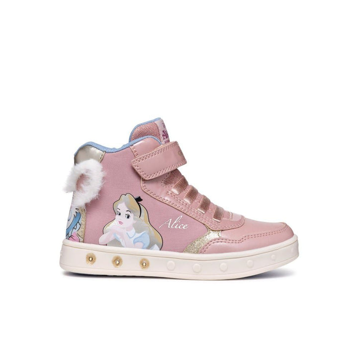 Geox Mädchen J Skylin Girl GSneaker 27 EU Lt Rose Platinum, 27 EU Lt Rose Platinum