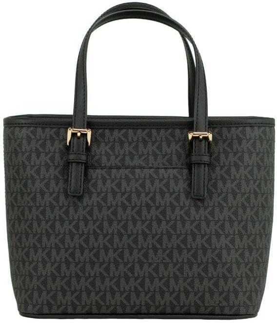 Michael Kors Damen Tragetasche Black Sig/Gold, Black Sig/Gold