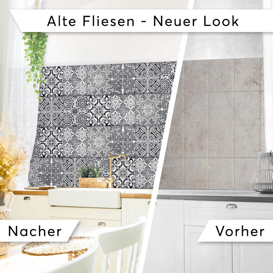 CREATISTO Klebefliesen Stickerfliesen Fliesenfolie - Hochwertige Sticker Aufkleber für Wandfliesen I