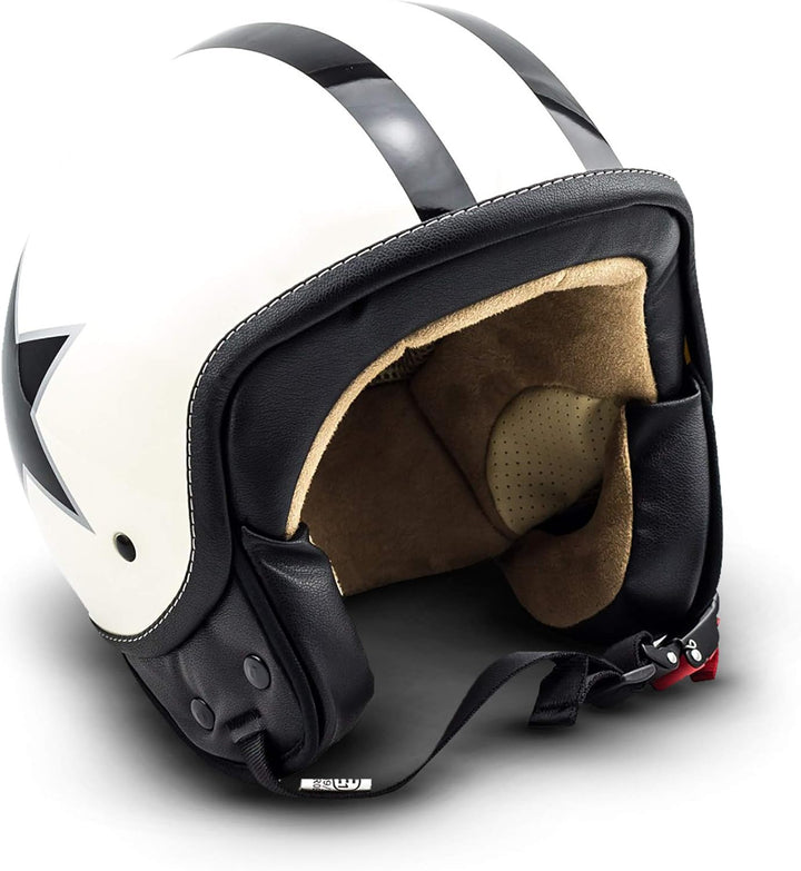 Soxon® SP-301 Star „Green“ · Jet-Helm · Motorrad-Helm Roller-Helm Scooter-Helm Moped Mofa-Helm Chopp