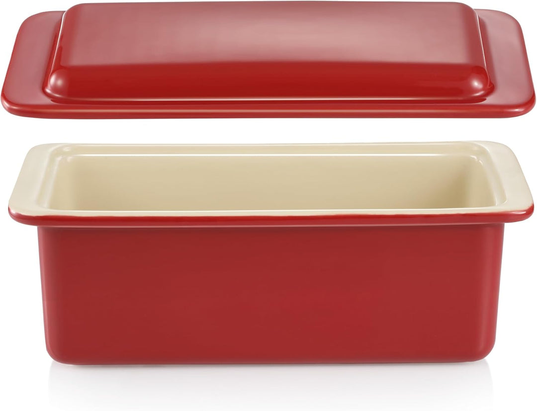 Tescoma para PAN DE MOLDE Ceramica Delicia, Keramik, Red, 27 cm Brot im Kasten, Brot im Kasten
