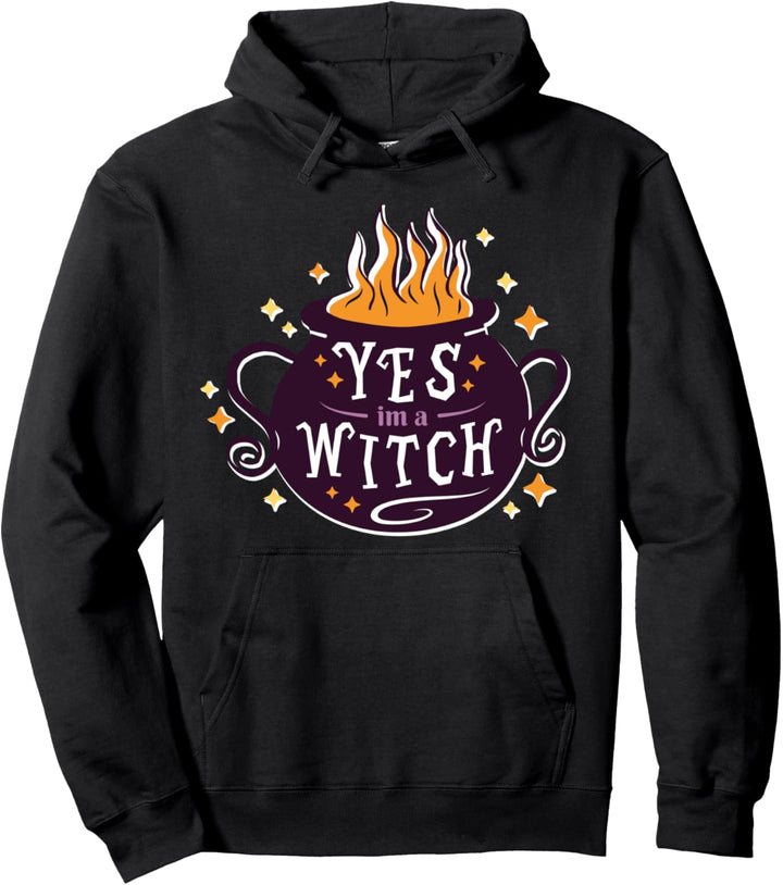 Ja, ich bin eine Hexe Halloween-Kostüm Lustige Hexen Pullover Hoodie