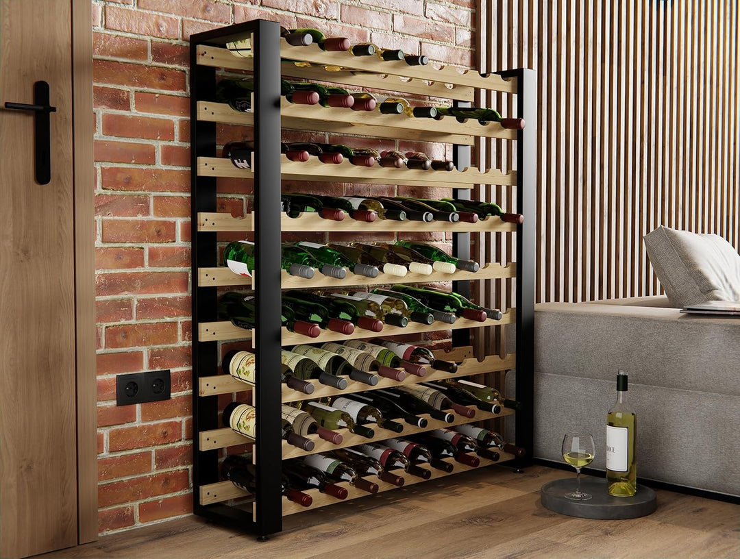 Lenmar Serie RW Weinregal aus Holz für Flaschen, LOFT, Flaschen, Wein, Flaschenregal, Kellerregal, R