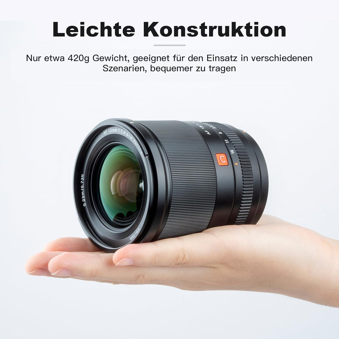 VILTROX 13mm F1.4 XF Autofokus Objektive für Fuji X Mount Kamera Objektive Lenses kompatibel Fujifui