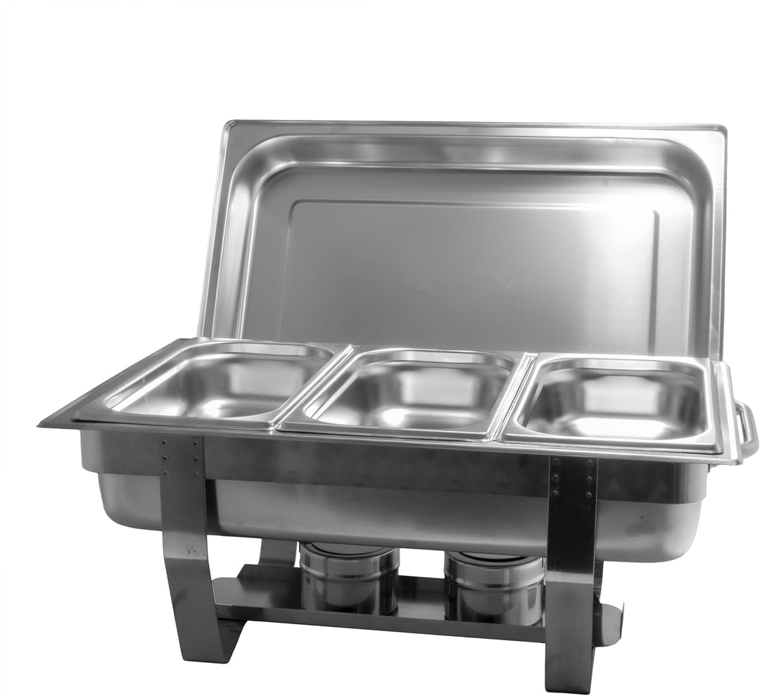 Chafing Dish Speisenwärmer Warmhaltebehälter GN-Behälter Edelstahl 11 tlg. SET