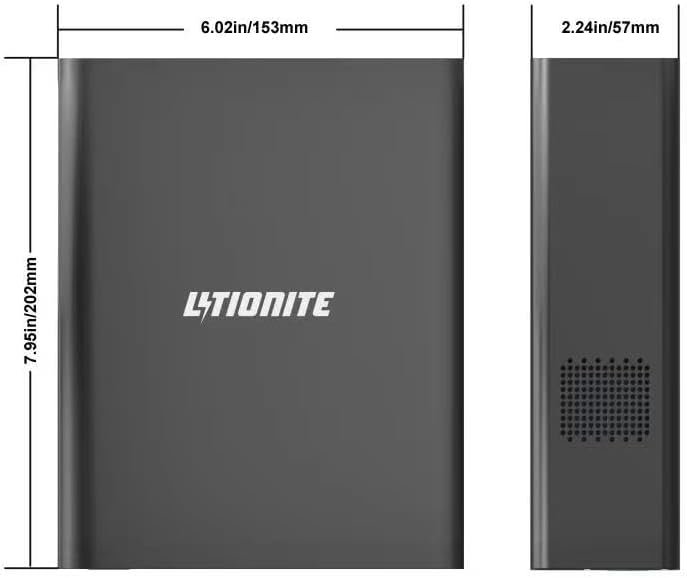 LITIONITE Dragon 130W / 80.000mAh Powerbank Mini-Generator Tragbarer Akku mit led-anzeige - 1x AC St