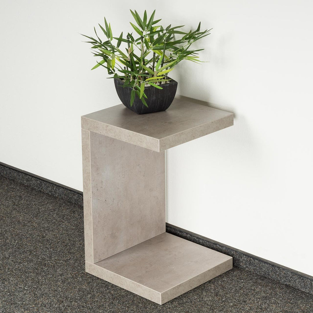levandeo Beistelltisch Coco Betonoptik B x H x T: 32x50x32cm Grau Holz Couchtisch keine Montage fest