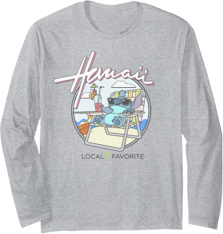 Disney Lilo & Stitch Hawaii Local Favorite Langarmshirt