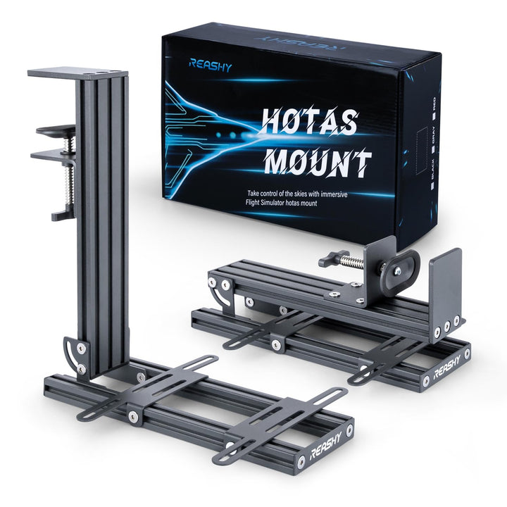 Reashy Hotas-Halterung, Joystick-Halterung, Aluminium-Flight-Stick-Schreibtischhalterung für Logitec