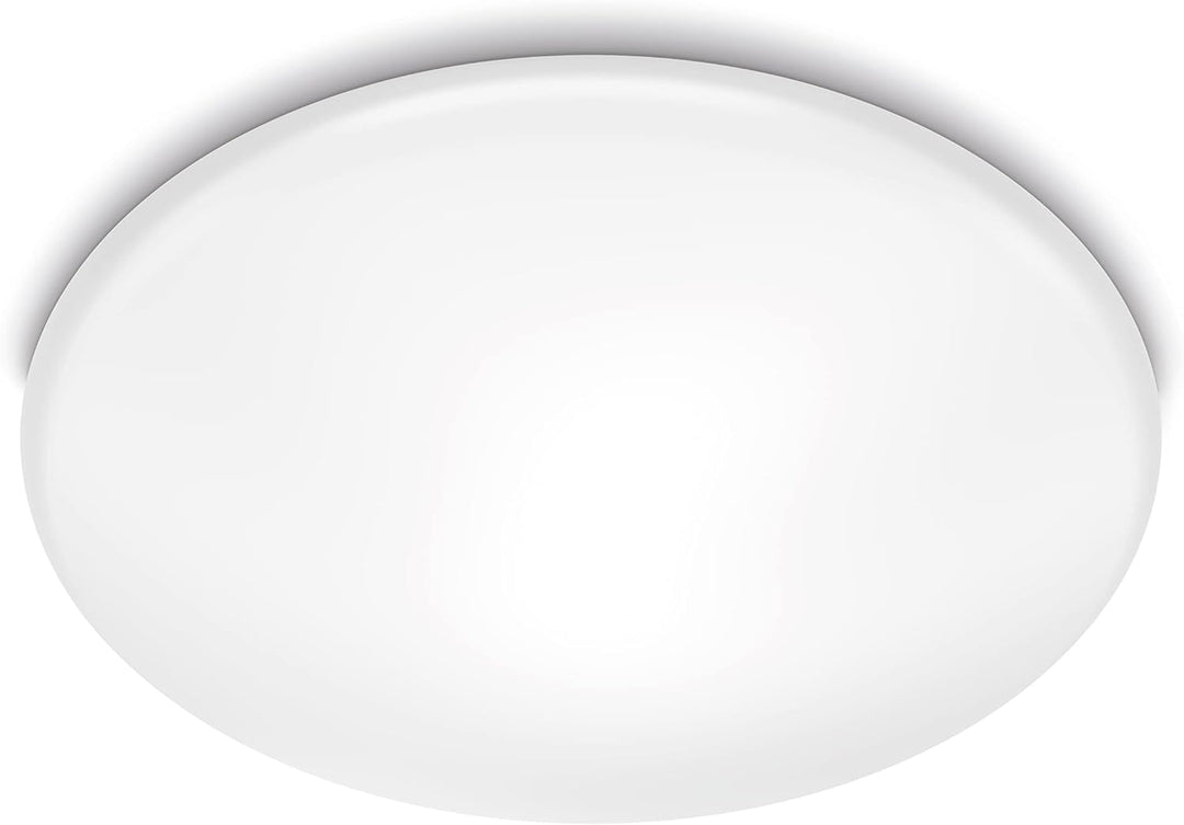 Philips LED Shan Deckenleuchte mit integriertem Bewegungssensor, 12W, Weiss warmweisses Licht (2700K