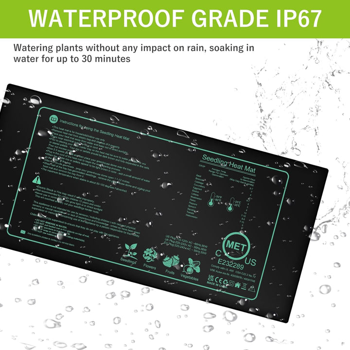 Heizmatte Pflanzen Mit Thermostat, Heizmatte Mit Thermostat, Digitales Heizmatte Gewächshaus, Zimmer