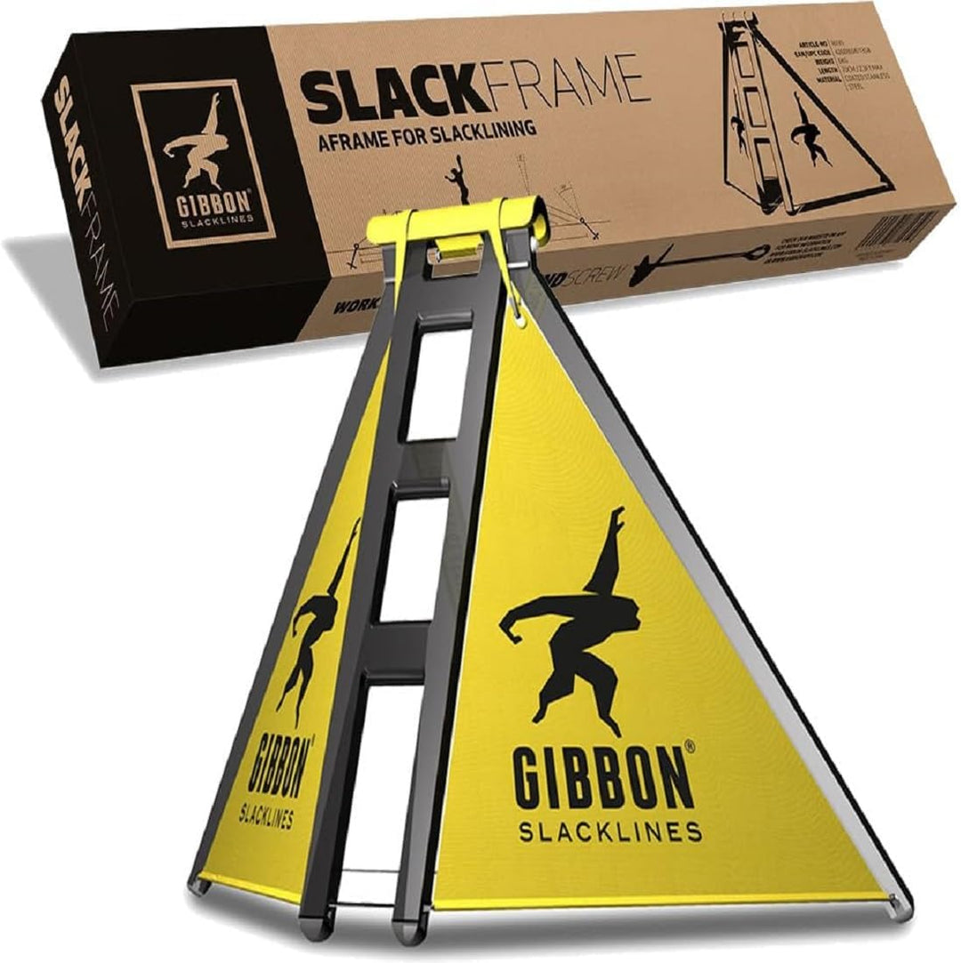 Gibbon Slacklines Slackframe, pulverbeschichtetes Metallgestell, Slackline-Gerüst für Slacklinen ohn