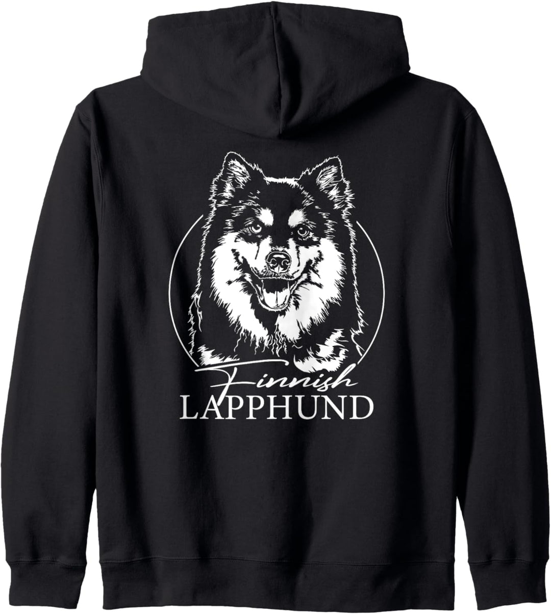 Finnischer Lapphund Hund Hunde Portrait Hundeportrait Hunde Kapuzenjacke
