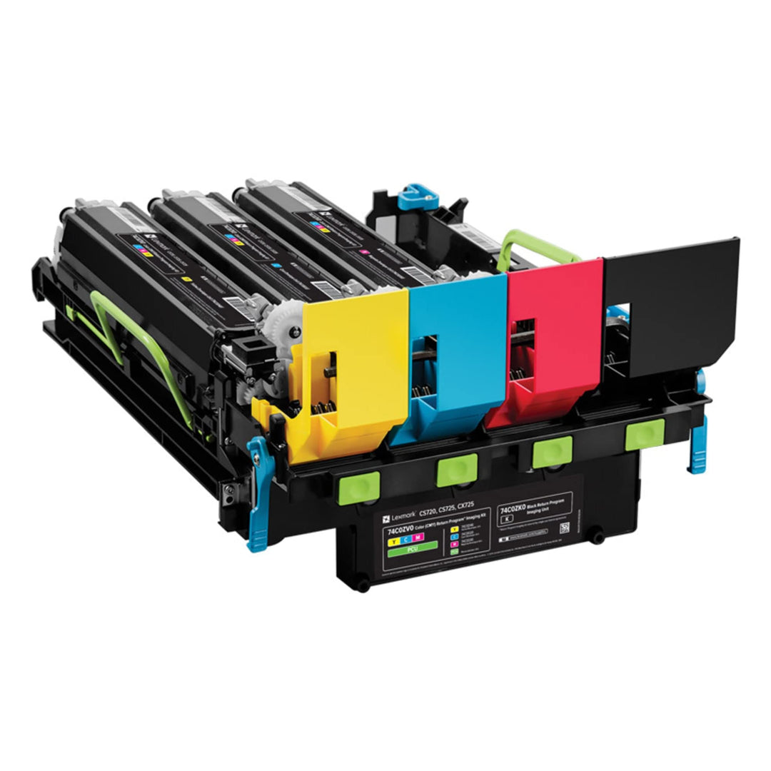 Lexmark 74C0ZV0 Original Toner Pack of 1, Schwarz / Cyan / Magenta / Gelb