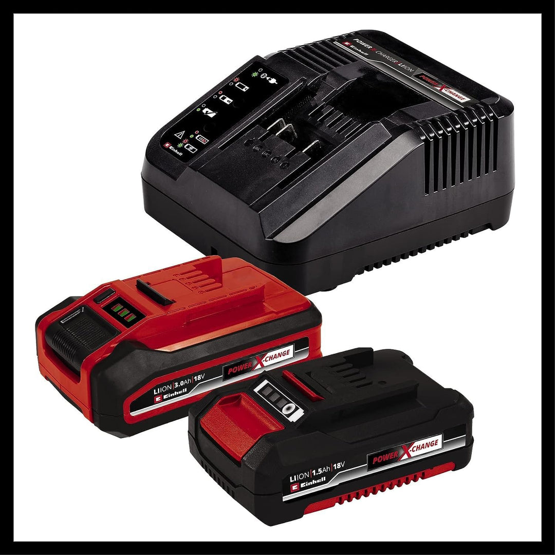 Einhell Maschinen-Set TC-TK 18 Li Kit Power X-Change (Li-Ion, 18 V, Bohrschrauber TC-CD 18/35 Li + W