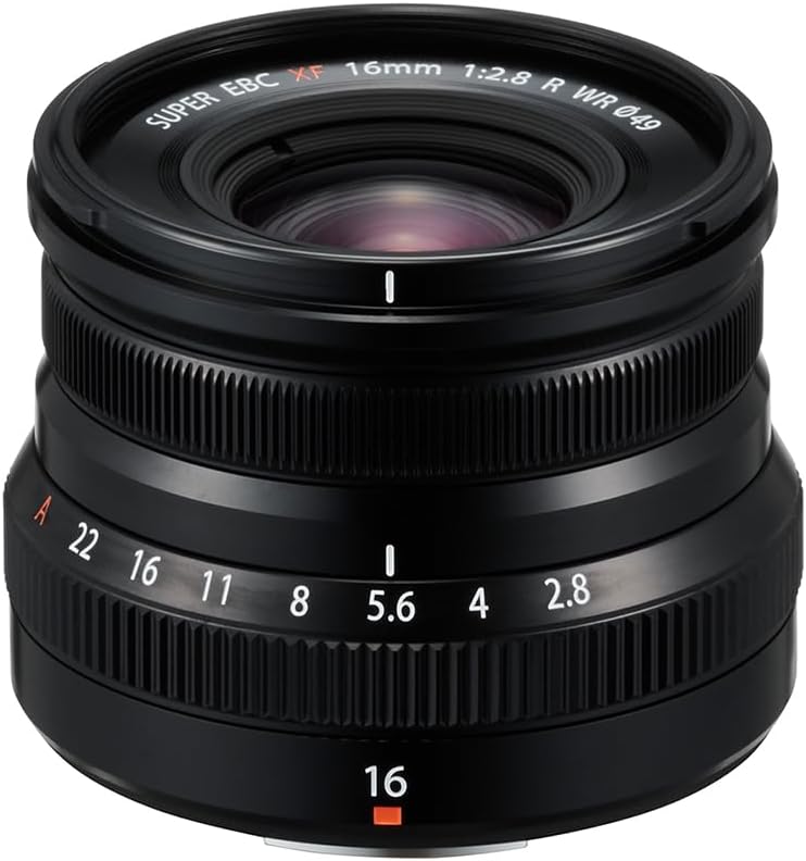 Fujifilm Fujinon XF16mmF2.8 R WR Schwarz Schwarz Single, Schwarz Single