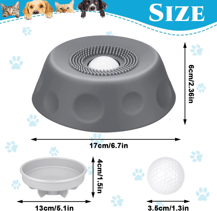 Schleckball Hund Silikon, Schleckball Leckball für Hunde, Hundelickspielzeug, Lick Sphere Futternapf