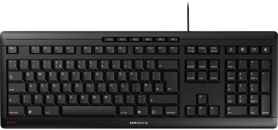 CHERRY Stream Keyboard Tastatur, schwarz, UK-Layout JK-8500GB-2 Britisches Layout - QWERTY schwarz,