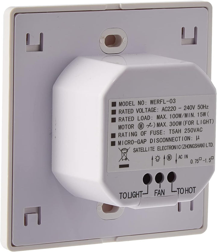 Westinghouse Lighting 76 cm Deckenventilator Turbo Swirl 78158 mit Einzelleuchte und sechs Flügeln,