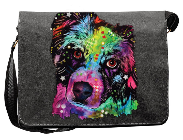 Aussie Hunde Vintage Canvas Tasche für den Hundefreund - Geschenkidee Weihnachten Geschenk Geburtsta