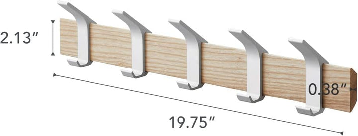 Wall coat rack - Rin - beige Silber, Silber