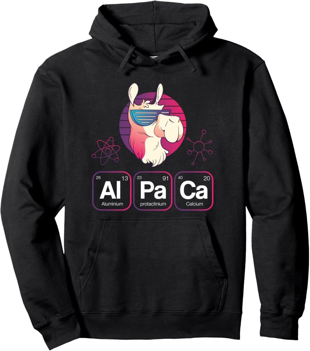 Alpaca Aluminium Protactinium Calcium Elemente Wissenschaft Pullover Hoodie