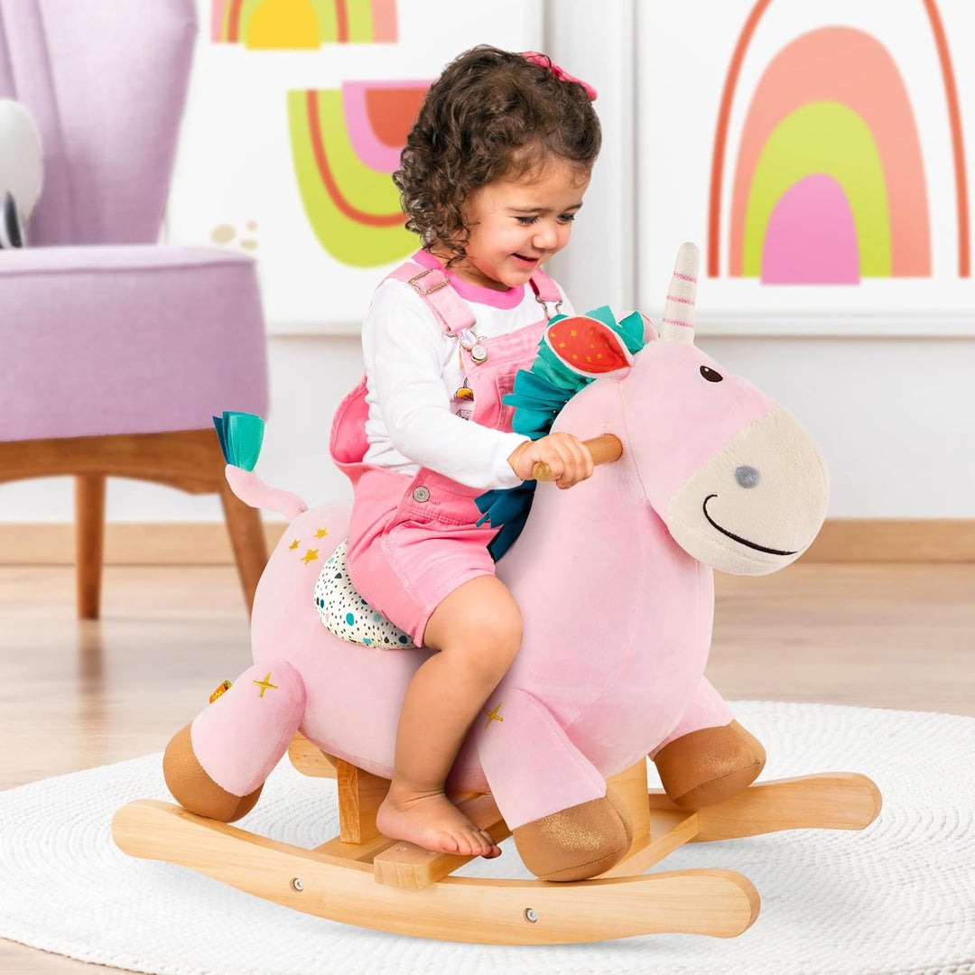 B. toys - Rodeo Rocker - Cleo - Einhorn-Wippe - Einhorn-Schaukelspielzeug - Hölzernes Aufsitzfahrzeu