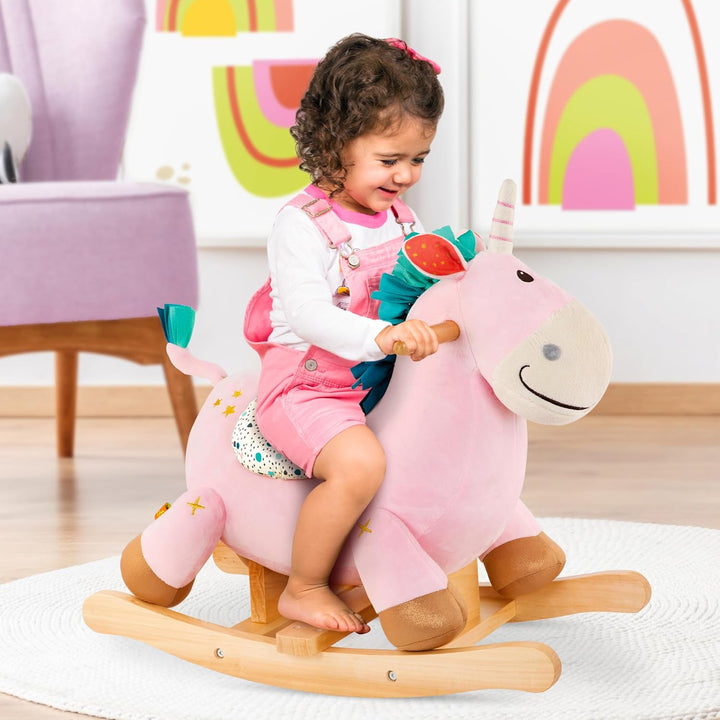 B. toys - Rodeo Rocker - Cleo - Einhorn-Wippe - Einhorn-Schaukelspielzeug - Hölzernes Aufsitzfahrzeu