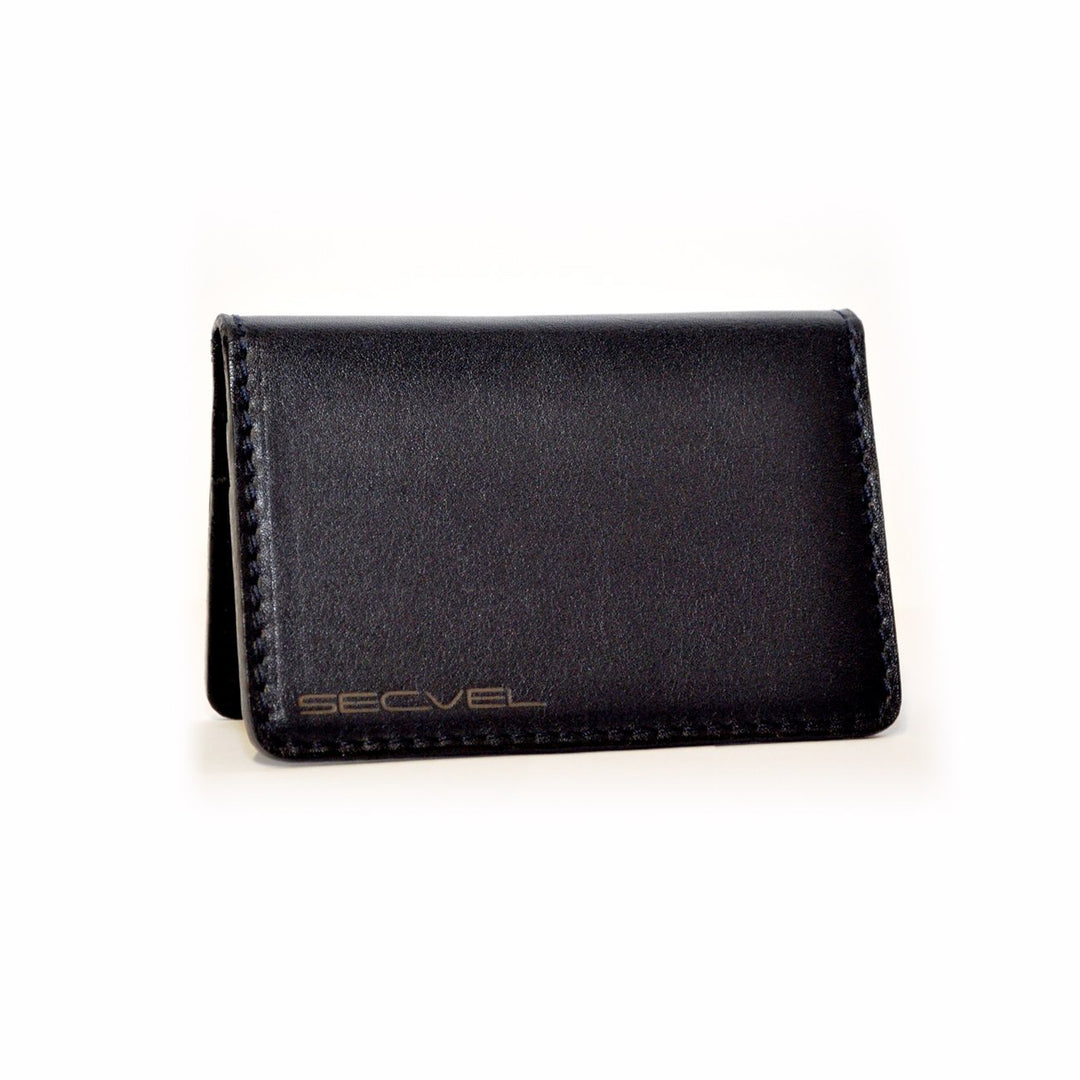 Patentierte Schutzhülle für 4 Karten aus Leder | RFID NFC &amp; Magnetfeld Blocker | Kartenschutz &amp; Orga
