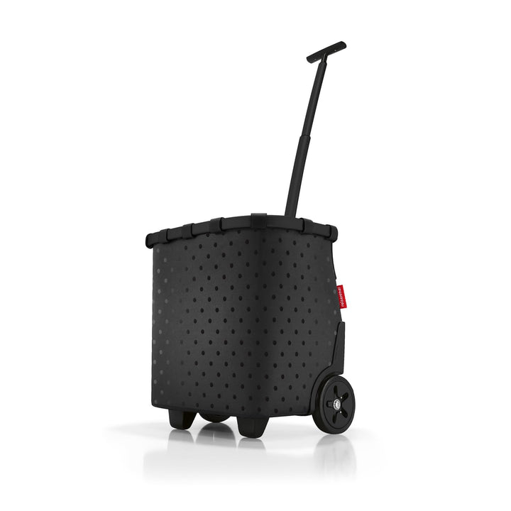 reisenthel carrycruiser Frame Glossy Black dots – Tragbarer Einkaufstrolley mit stabilem Aluminiumra