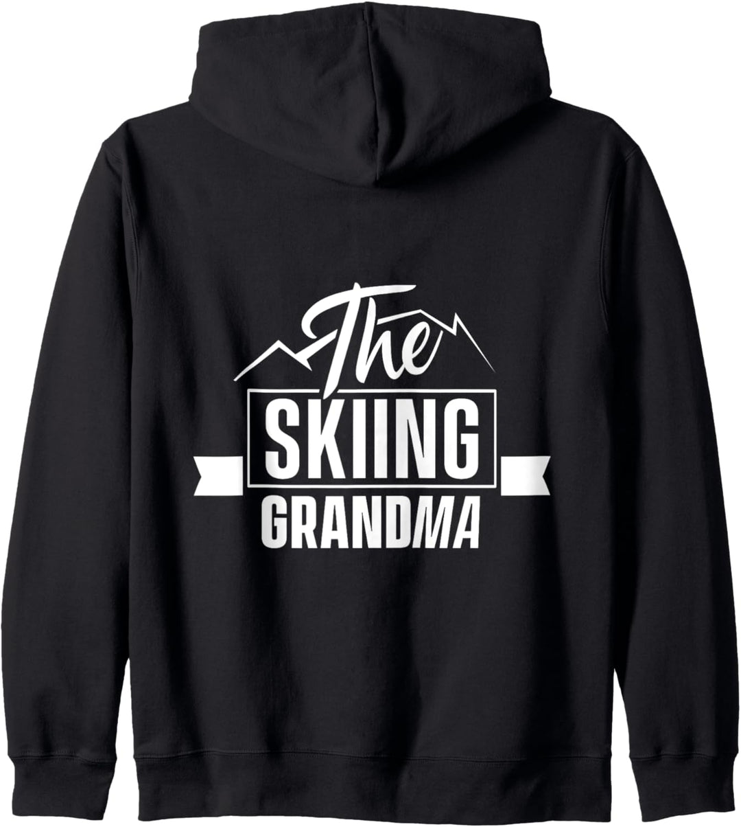 Die Ski Oma Grossmutter Skifahrer Skifahren Kapuzenjacke