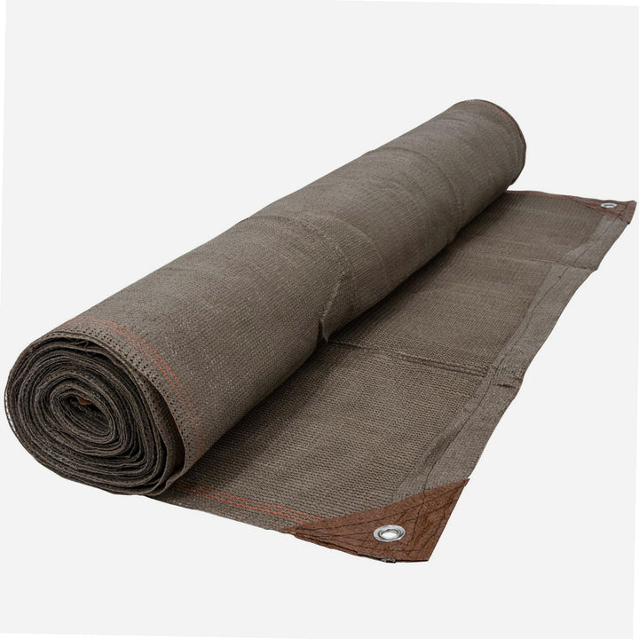 WerkaPro 10831 Sichtschutz Taupe, 220 g/m² verstärkt gewebt 2 m x 10 m, Polyethylen (2 x 10 m) EU ta