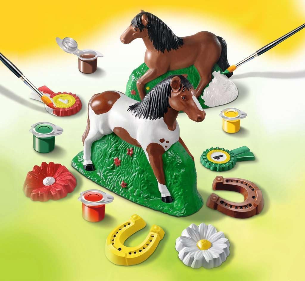 Ravensburger Gipsfiguren giessen und bemalen 28522 - Pferd Kinder ab 7 Jahren
