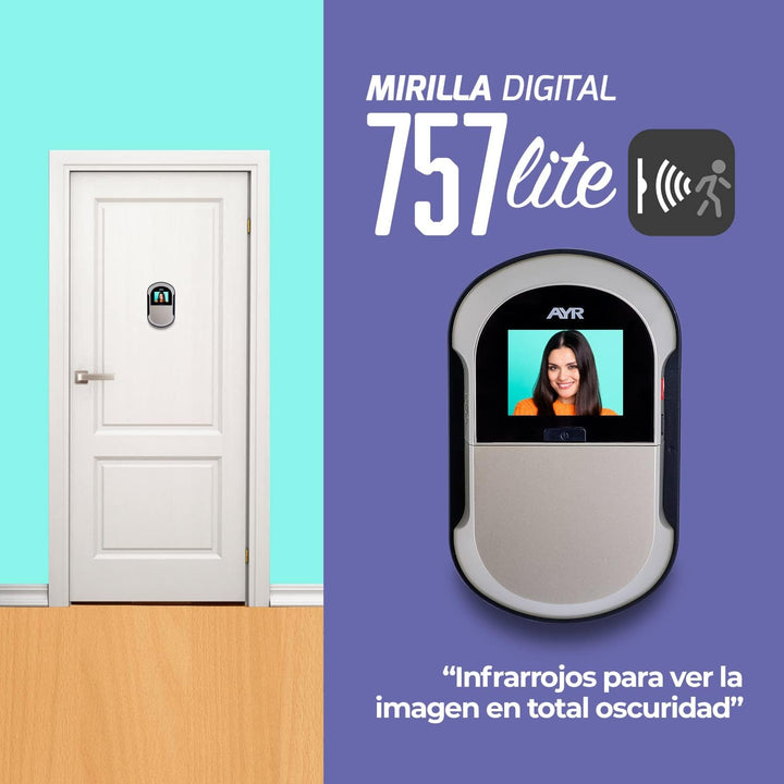 Ayr 757 Türspion Digital WLAN für Tür, Nickel matt