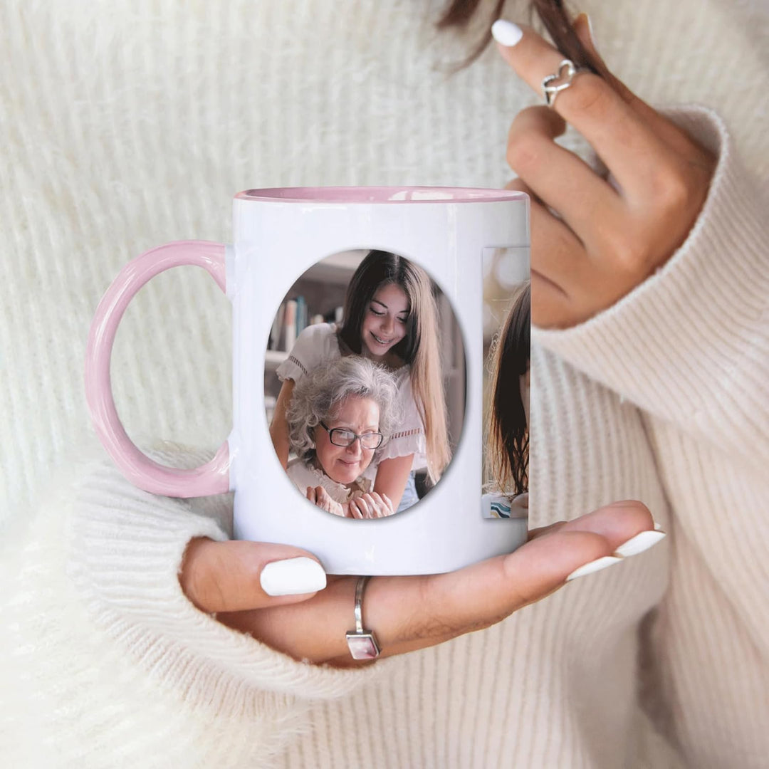 Oma Fototasse mit eigenem Bild personalisiert Tasse mit Fotos Fotogeschenk für Grossmutter Geschenk