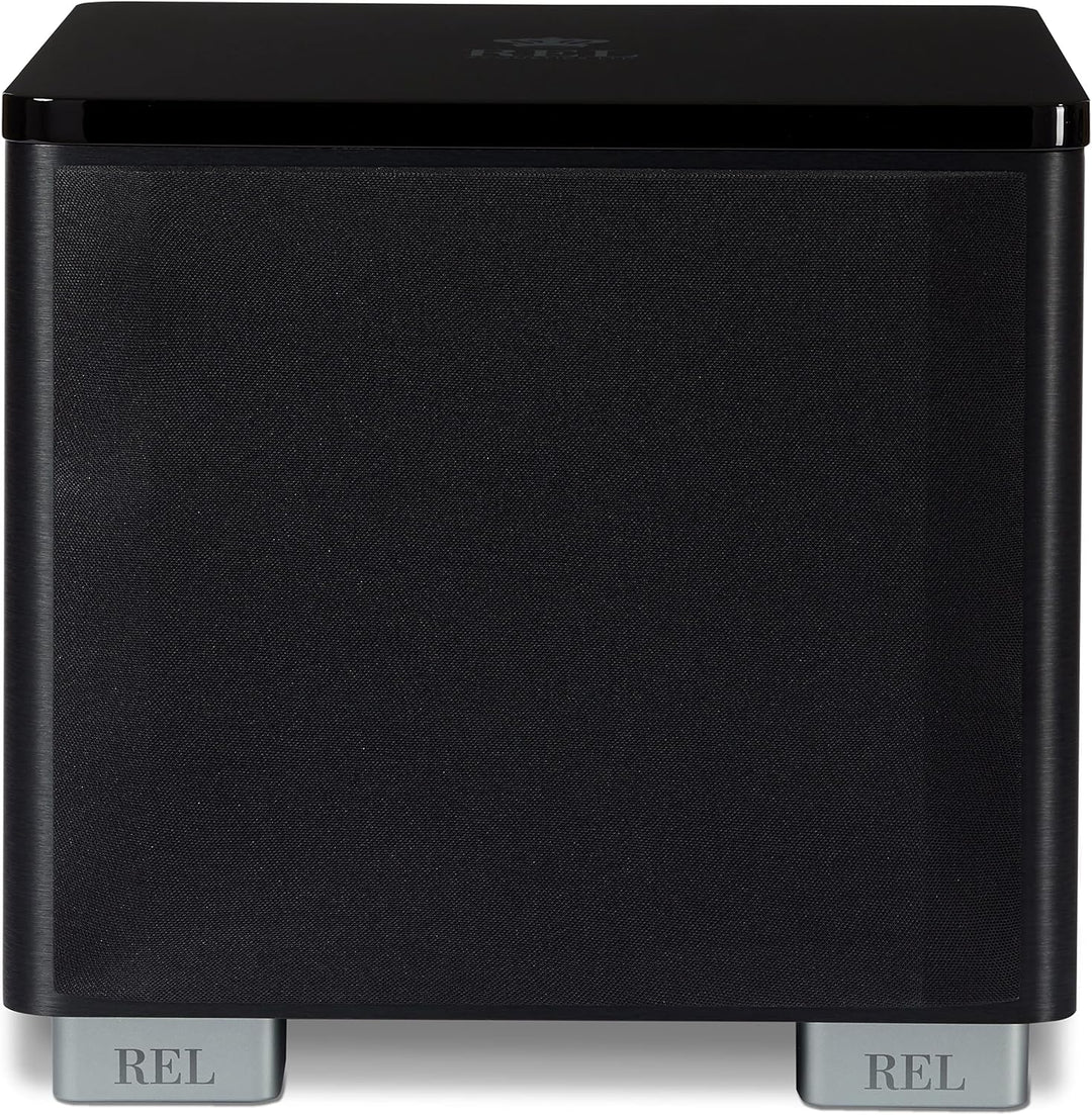 REL HT/1003 MKII 25,4 cm betriebener Subwoofer – kompaktes Design mit Class-D-Verstärker für tiefe B