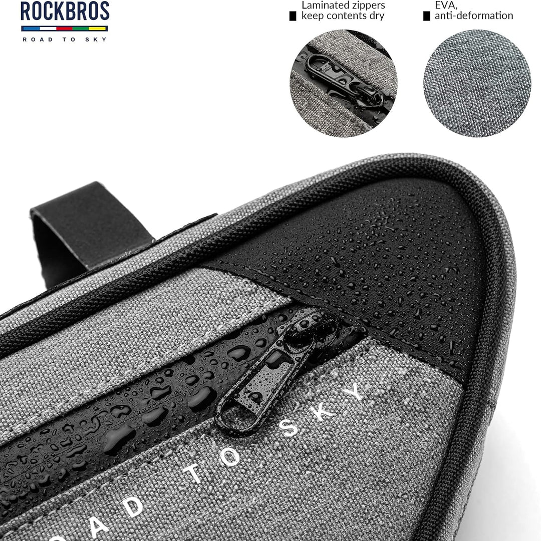 ROCKBROS Road-to-Sky Fahrrad Rahmentasche Reflektierende Wasserabweisende Fahrradtasche für Rahmen 2