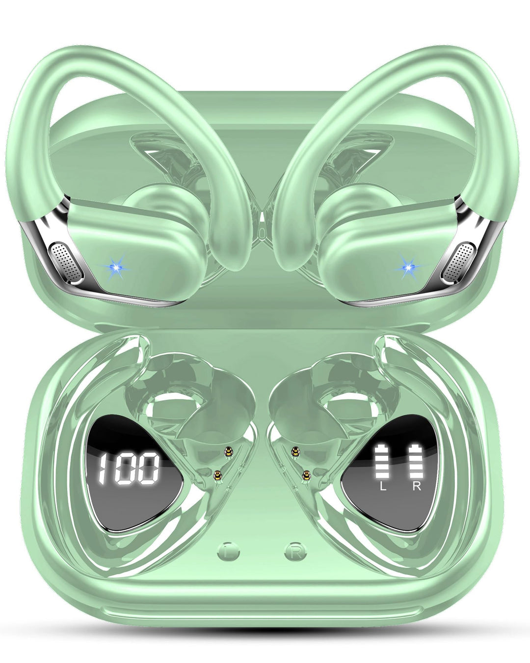 Rolosar 2026 Bluetooth Kopfhörer, Kopfhörer Kabellos Bluetooth 5.4 Sport In Ear Kopfhörer mit 4 ENC